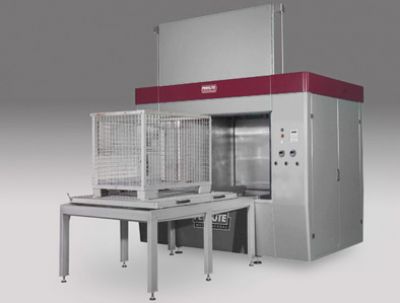 Clean-o-mat PF 150 with custom designed loading station
