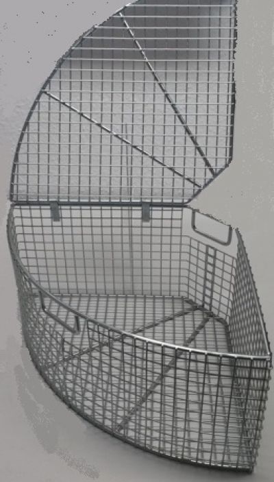 Art. S12628 (SP 80)
Segment cage, stainless steel
90°, R = 365 mm, mesh 17 mm