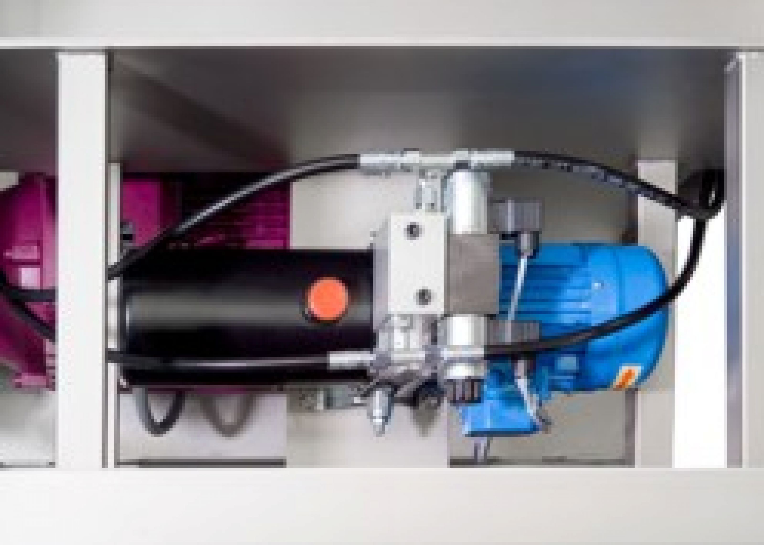 Hydraulikaggregat zur automatischen
Deckelöffnung