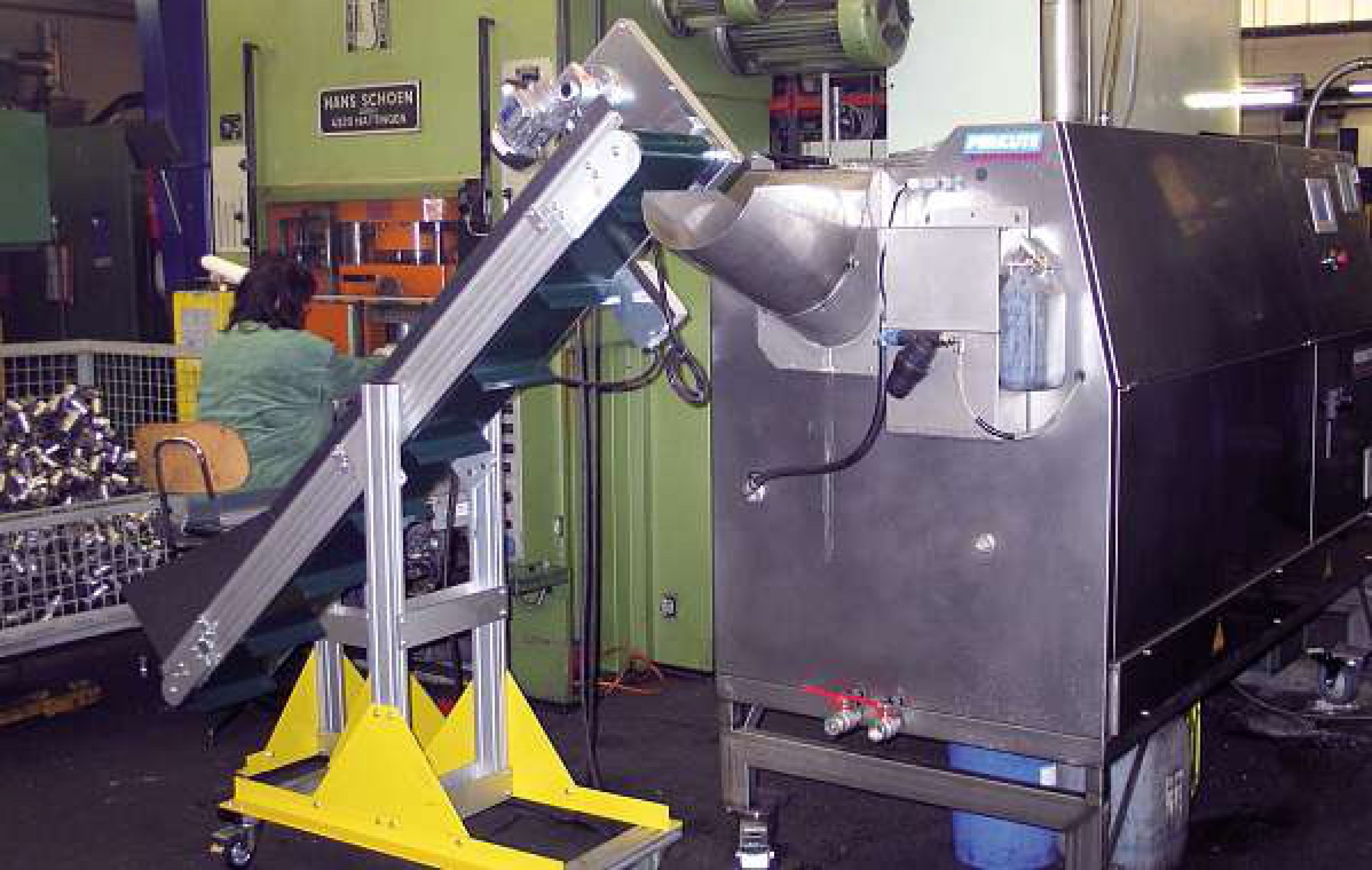 The speed of the cleaning of the parts is given by the machine. The variability of the quantities is still maintained. 