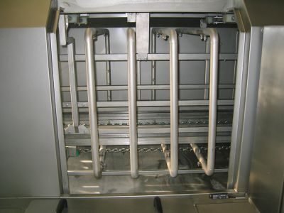 Detailaufnahme des Düsenrohrsystems der TW 106 für gezielte Reinigung