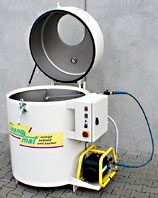 Clean-o-mat RC 82 cleaning device for removing adhesive residue from grinding wheels