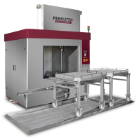 PERKUTE Clean-o-Mat PF cleaning system with front loading, turntable and transport trolley