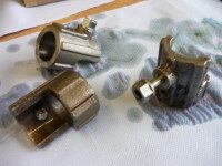 Cleaned clamping clutch after paint stripping in the Clean-o-mat RC-E