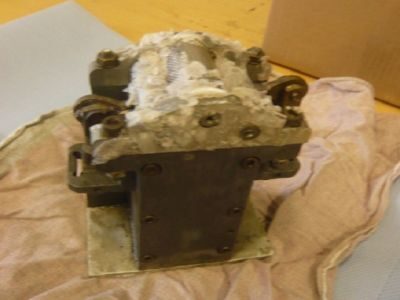 Coating roller contaminated with glue and paint before paint stripping