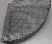 Galvanized segment basket 90 degrees, radius 560 mm, mesh size 15 mm for PERKUTE systems