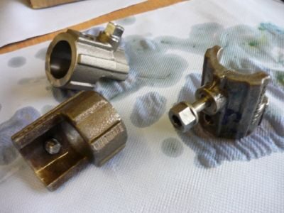 Gereinigte Klemmkupplung nach Entlackung im Clean-o-mat RC-E