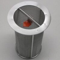PERKUTE Filterkorb 51965 Ø 110 x 170 mm MW 1,5 mm Filterkorb aus Edelstahl Ø 110 x 170 mm mit Maschenweite 1,5 mm, Zubehör für PERKUTE Anlagen